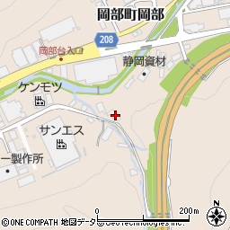 静岡県藤枝市岡部町岡部1528周辺の地図