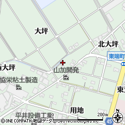 愛知県安城市東端町大坪26周辺の地図