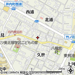 愛知県岡崎市井内町久世15周辺の地図