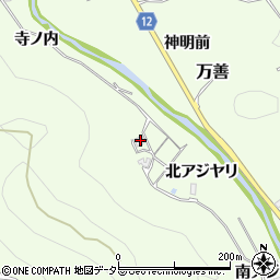 兵庫県川辺郡猪名川町万善北アジヤリ219周辺の地図