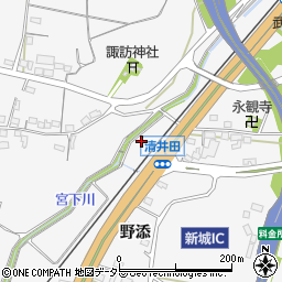 愛知県新城市八束穂北沢周辺の地図