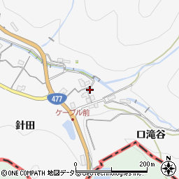 兵庫県川西市黒川針田17周辺の地図