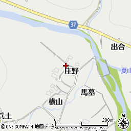 愛知県岡崎市樫山町庄野1周辺の地図