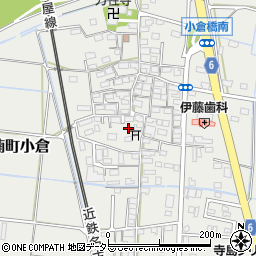 三重県四日市市楠町小倉736-3周辺の地図
