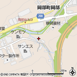 静岡県藤枝市岡部町岡部1535周辺の地図