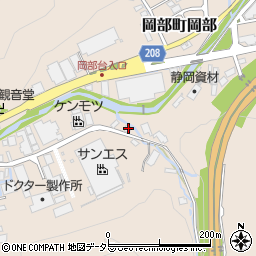 静岡県藤枝市岡部町岡部1211周辺の地図