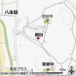 愛知県新城市八束穂柳田周辺の地図