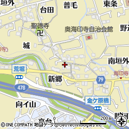 京都府長岡京市奥海印寺新郷23周辺の地図