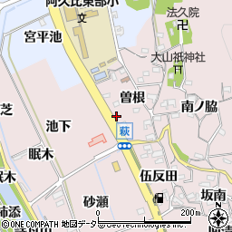 愛知県知多郡阿久比町萩矢下7周辺の地図