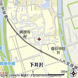 兵庫県三田市下井沢53周辺の地図
