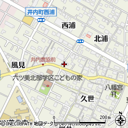 愛知県岡崎市井内町久世25-2周辺の地図