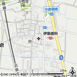 三重県四日市市楠町小倉724-2周辺の地図