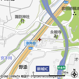 愛知県新城市八束穂57周辺の地図