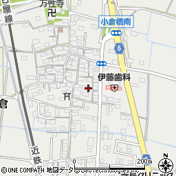 三重県四日市市楠町小倉724-1周辺の地図