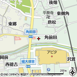 愛知県知多郡阿久比町椋岡角前田周辺の地図