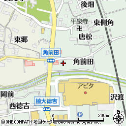 愛知県阿久比町（知多郡）椋岡（角前田）周辺の地図