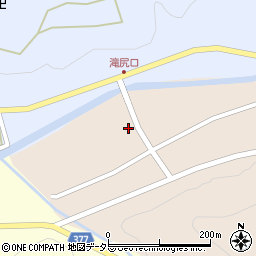 愛知県岡崎市滝尻町青木周辺の地図