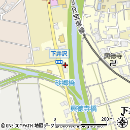 兵庫県三田市下井沢396周辺の地図