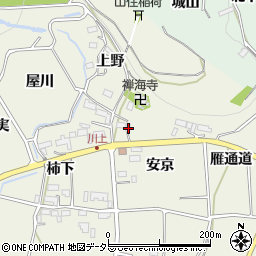 愛知県新城市富永安京周辺の地図