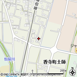 兵庫県姫路市香寺町土師1089周辺の地図