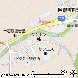 静岡県藤枝市岡部町岡部1205周辺の地図