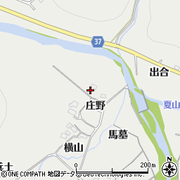 愛知県岡崎市樫山町庄野8周辺の地図