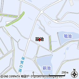 愛知県常滑市久米（籠池）周辺の地図