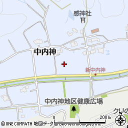 兵庫県三田市中内神周辺の地図
