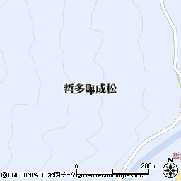 岡山県新見市哲多町成松周辺の地図