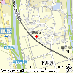 兵庫県三田市下井沢65周辺の地図
