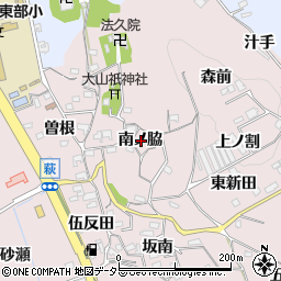 愛知県知多郡阿久比町萩南ノ脇周辺の地図