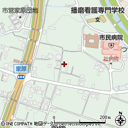 兵庫県加東市家原167周辺の地図