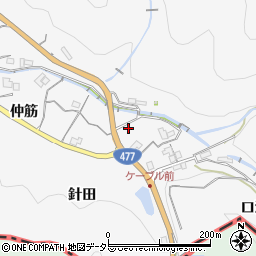 兵庫県川西市黒川水口周辺の地図