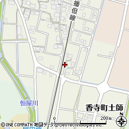 兵庫県姫路市香寺町土師193周辺の地図