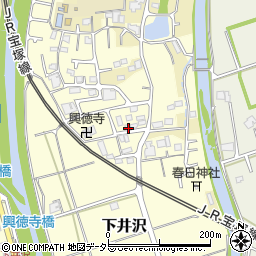 兵庫県三田市上井沢194周辺の地図