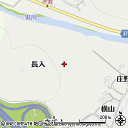 愛知県岡崎市樫山町長入周辺の地図