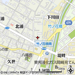 愛知県岡崎市井内町（川田）周辺の地図