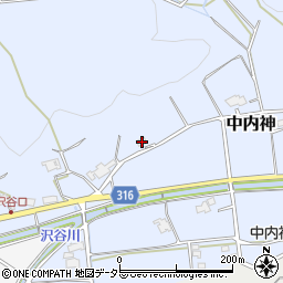 兵庫県三田市中内神205周辺の地図