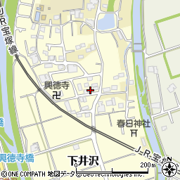 兵庫県三田市下井沢87周辺の地図