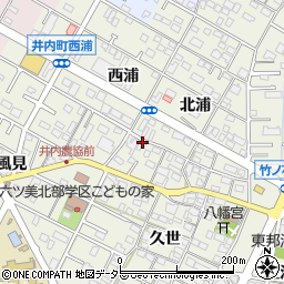 愛知県岡崎市井内町久世21周辺の地図