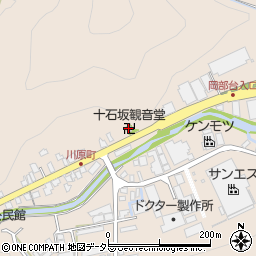 十石坂観音堂周辺の地図