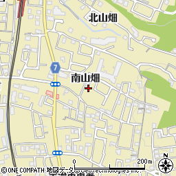 京都府宇治市木幡（南山畑）周辺の地図