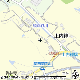 兵庫県三田市上内神463周辺の地図