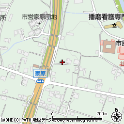 兵庫県加東市家原308周辺の地図