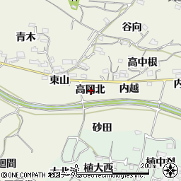 愛知県知多郡阿久比町矢高高岡北周辺の地図