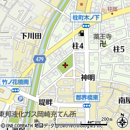 竹ノ花公園周辺の地図