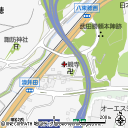 愛知県新城市八束穂下ミウチヒラ周辺の地図
