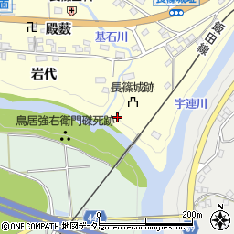 愛知県新城市長篠（市場）周辺の地図