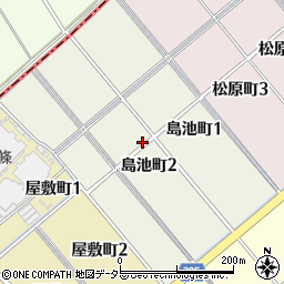 愛知県碧南市島池町周辺の地図