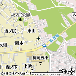 京都府長岡京市奥海印寺東山10周辺の地図